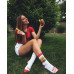 Hamburger and Fries Socks Wantee