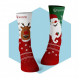 Merry Santa Claus and Reindeer Socks Wantee