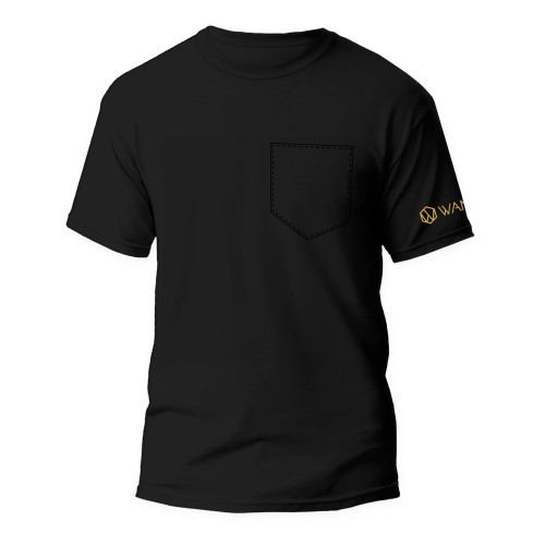 Pure Black Men's T-Shirt Wantee Pure Black Men's T-Shirt Wantee