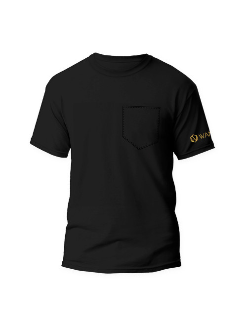 Pure Black Men's T-Shirt Wantee