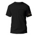 Pure Black Men's T-Shirt Wantee Pure Black Men's T-Shirt Wantee