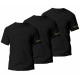 Pure Black Men's T-Shirt Wantee 3-Pack