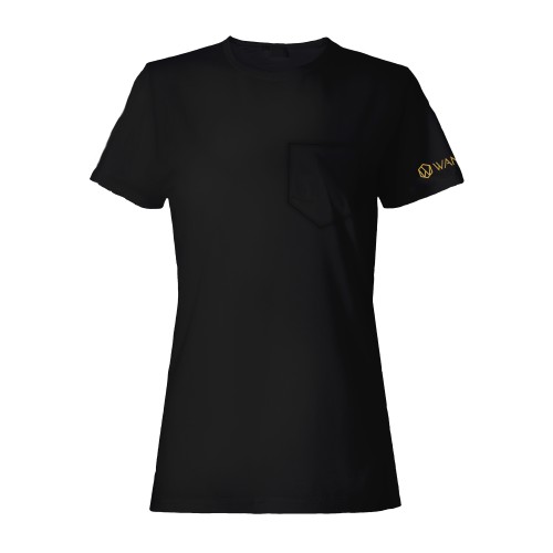 Pure Black Women's T-shirt Wantee Pure Black Women's T-shirt Wantee