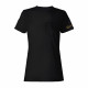 Pure Black Women's T-shirt Wantee
